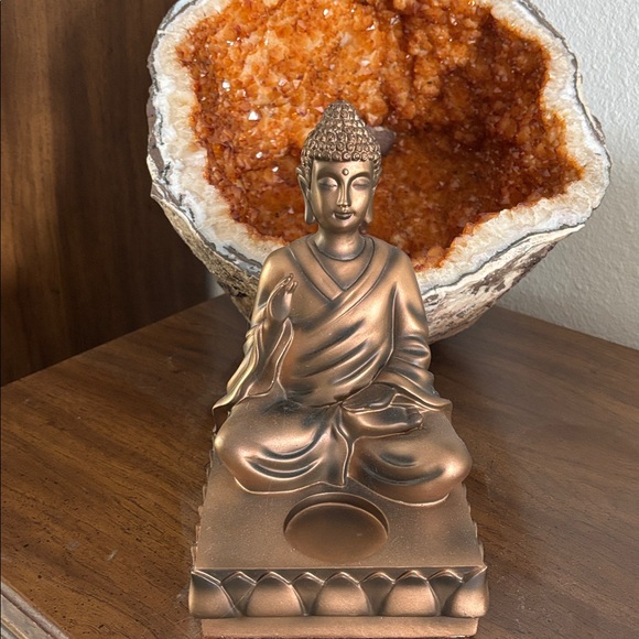 PartyLite Bronze Buddha Statue - Picture 2 of 3